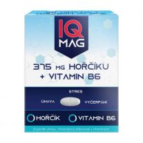 NATUR PRODUKT IQ mag horčik 375 mg + vitamín B6 20 šumivých tabliet