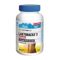 NATUREVIA Laktobacily 3 imunita s vitamínom D 30 kapsúl