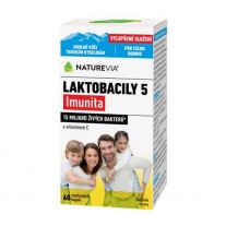 NATUREVIA Laktobacily 5 imunita s vitamínom C 60 kapsúl