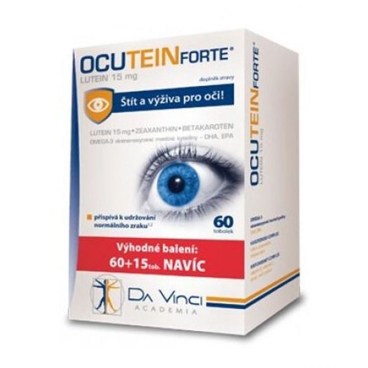 OCUTEIN Forte luteín 15 mg 60 + 15 tabliet ZADARMO