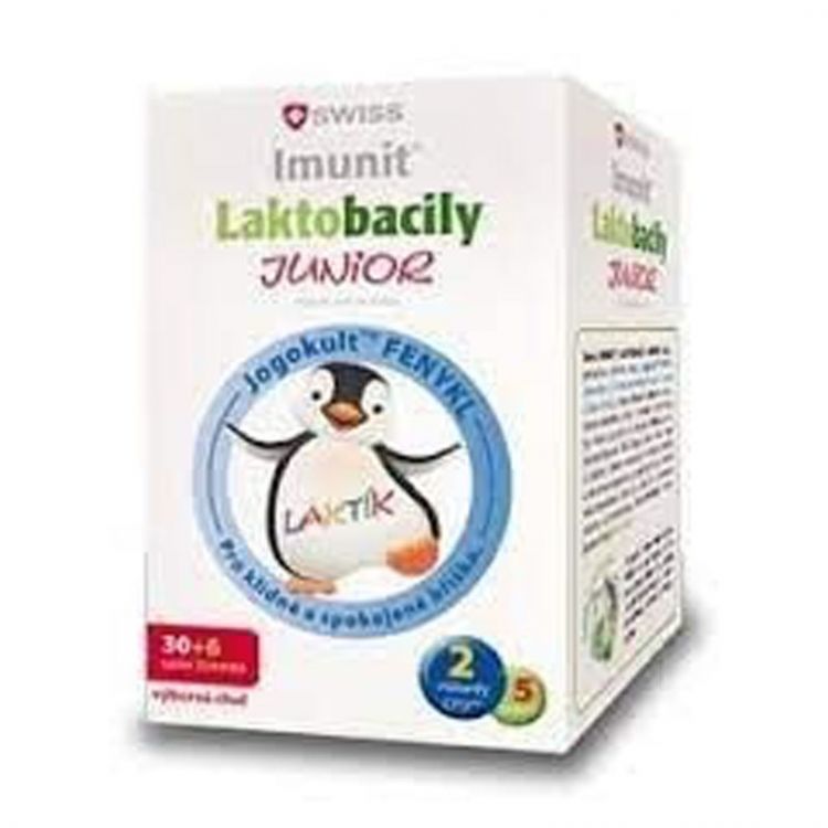SWISS Imunit Lactobacily junior + vitamín D3 30 tabliet + 6 ZADARMO