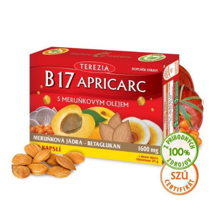 TEREZIA B17 Aapricarc s marhuľovým olejom 60 kapsúl