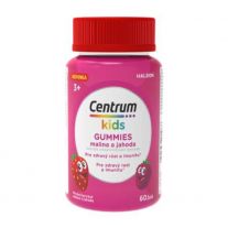 CENTRUM Kids gummies malina a jahoda multivitamín pre deti 60 želé