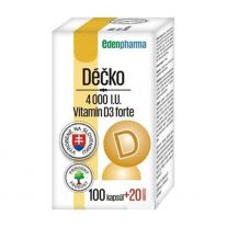 EDENPHARMA Déčko 4000 I.U. 120 kapsúl