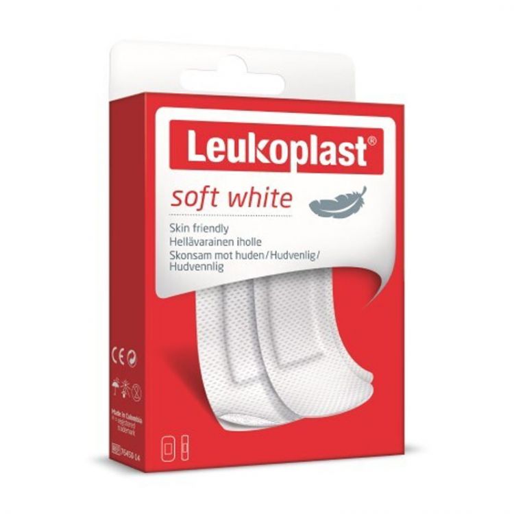 LEUKOPLAST Soft white 2 veľkosti 20 ks
