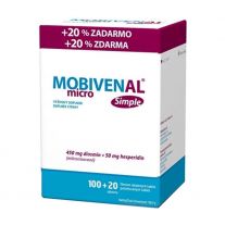 MOBIVENAL micro simple 100 + 20 tabliet ZADARMO