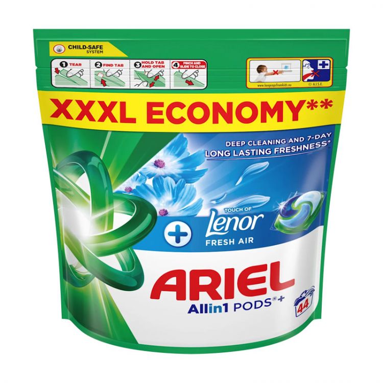 ARIEL Gelové tablety Fresh Air 44 ks