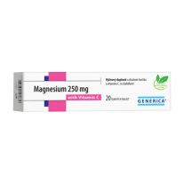 GENERICA Magnesium 250 mg + vitamín C 20 šumivých tabliet