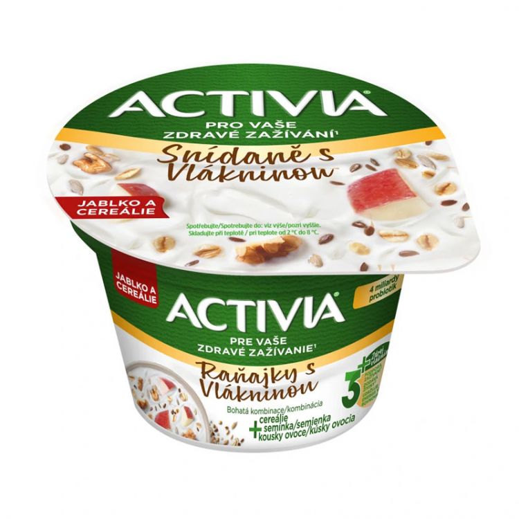ACTIVIA Cereálne raňajky Jablko 170g