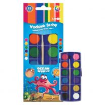 Farby vodové Ocean World - 12 farieb/23 mm 