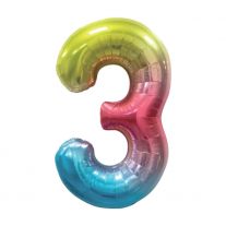 Balón narodeninový, farebný 40 (100 cm) číslo 3