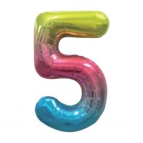 Balón narodeninový, farebný 40 (100 cm) číslo 5
