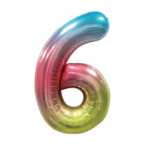 Balón narodeninový, farebný 40 (100 cm) číslo 6