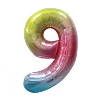 Balón narodeninový, farebný 40 (100 cm) číslo 9