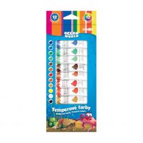 Farby temperové JUNIOR Ocean World 12 ml - sada 12 ks