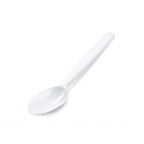 Kávová lyžička (PP) znovu použiteľná biela 13cm [50 ks]