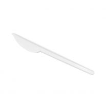 Nôž viacrazový biely (CPLA BIO) 17 cm, 100 ks