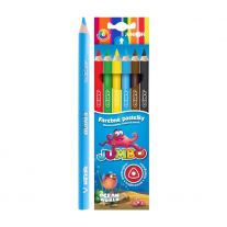 Pastelky JUNIOR Ocean World JUMBO trojhranné - sada 6 ks