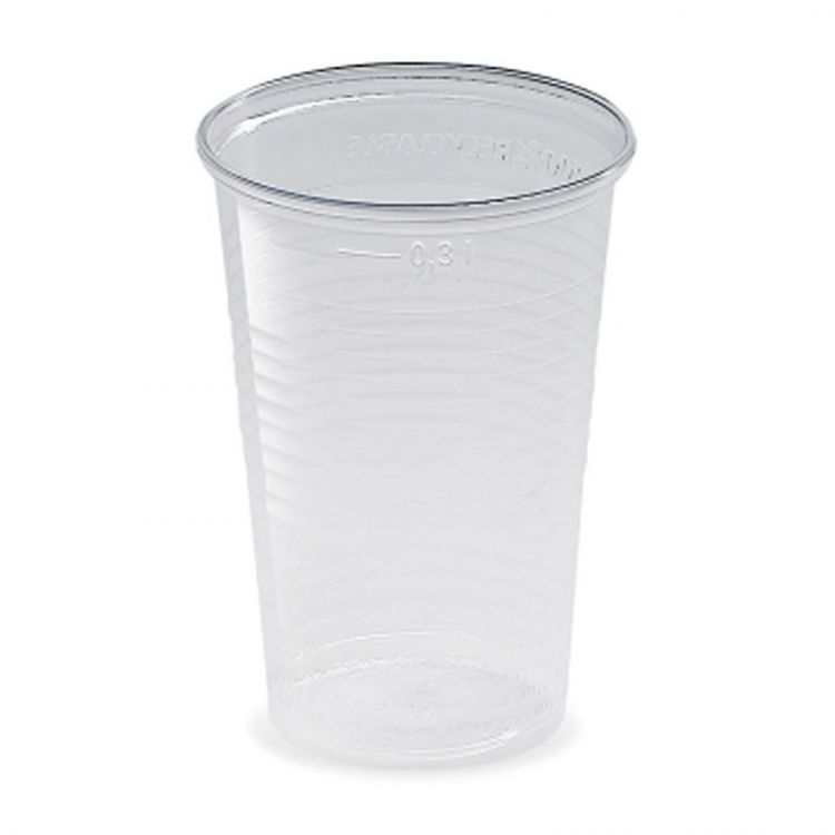Pohár priehľadný 0,3 l (PP), 100 ks