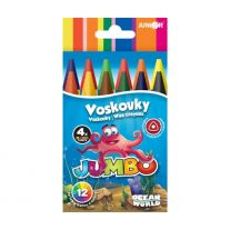 Voskovky Ocean World trojhranné JUMBO 12 ks
