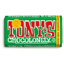 Tony's Chocolonely Mliečna čokoláda s lieskovými orieškami 180g