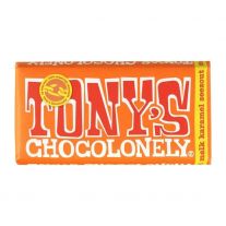 Tony's Chocolonely Mliečna čokoláda s kúskami karamelu a morskou soľou 180g