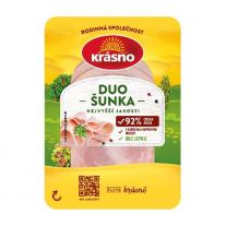 Krásno DUO šunka najvyšsej kvality 92% masa 100g
