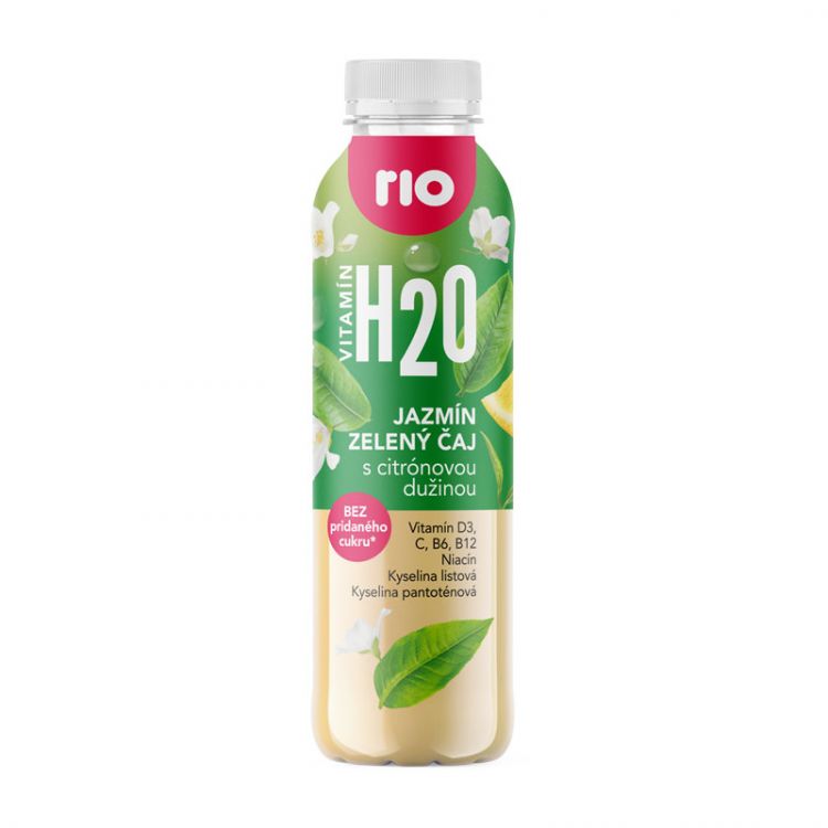 RIO H2O  Jazmín, zelený čaj s citrónovou dužinou  0,4l