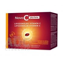 NOVO C Plus forte lipozomálny vitamín C s extraktom zo šípok a citrusovými bioflavonoidmi 60 kapsúl