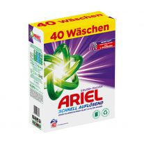 Ariel Detergent Powder 40W 2,4kg Color+ Fast Dissolving in box