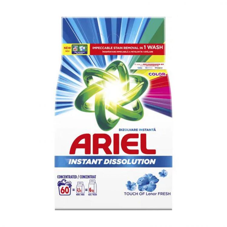 Ariel Prací prášok 60 PD 4,5kg Touch of Lenor in bag