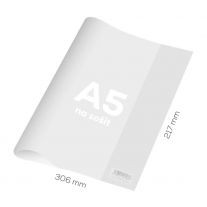 Obal na zošit A5 PVC 306x217 mm, hrubý/transparentný, 1 ks