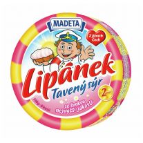 Madeta Lipánek tavený syr so šunkou 140g