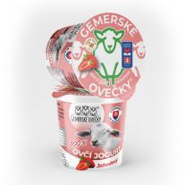 Gemerské ovečky 100% Jogurt ovčí jahodový 150g