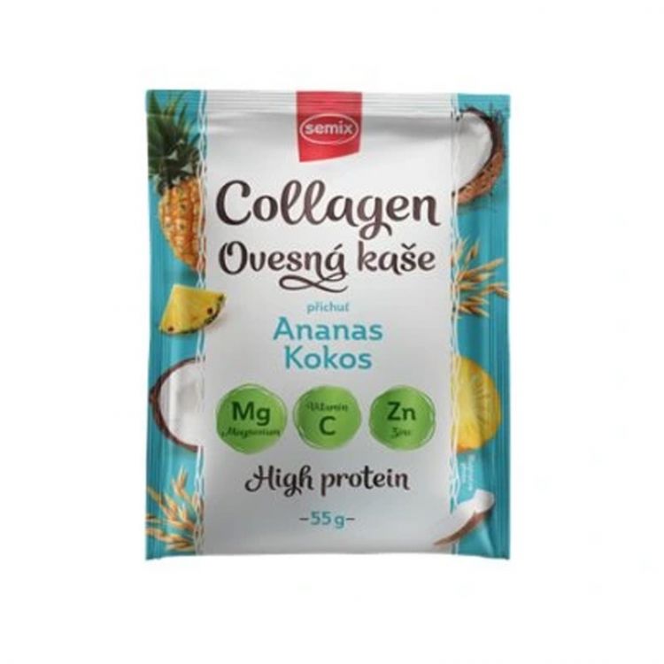 Semix Kolagénová ovsená kaša ananas kokos  s proteínom a vitamínmy 55g