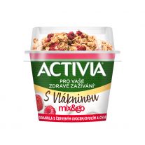 ACTIVIA Mix&Go Granola s červeným ovocím a chia 165g