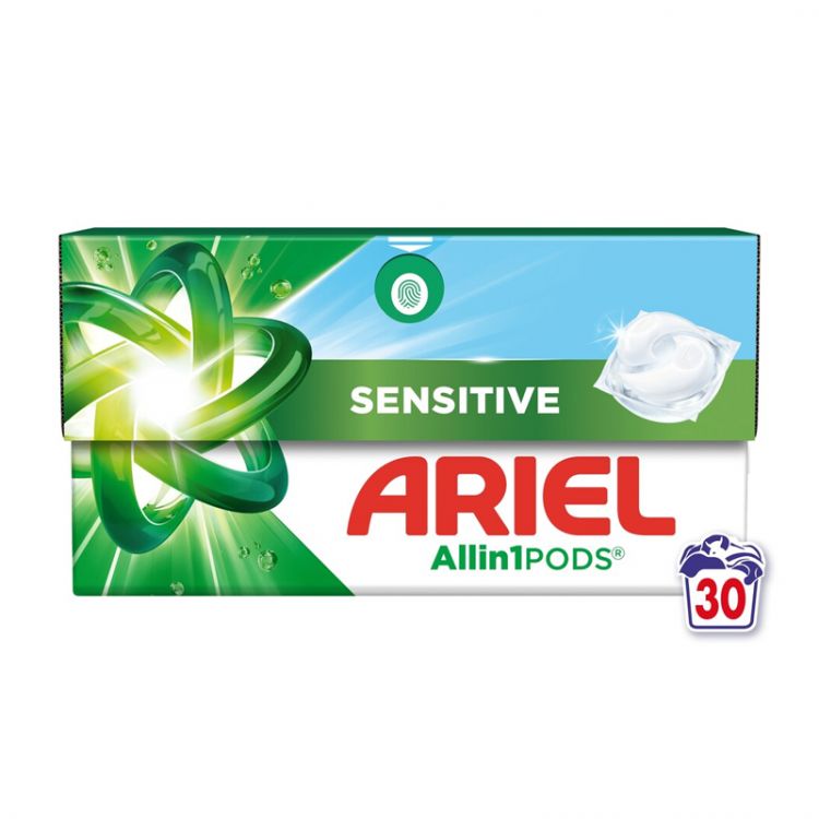 ARIEL Gelové tablety Sensitive 30 ks