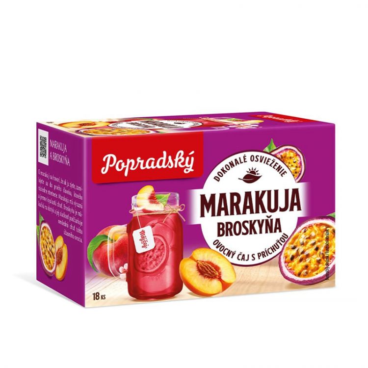 Popradský Čaj ovocný marakuja broskyňa 36 g