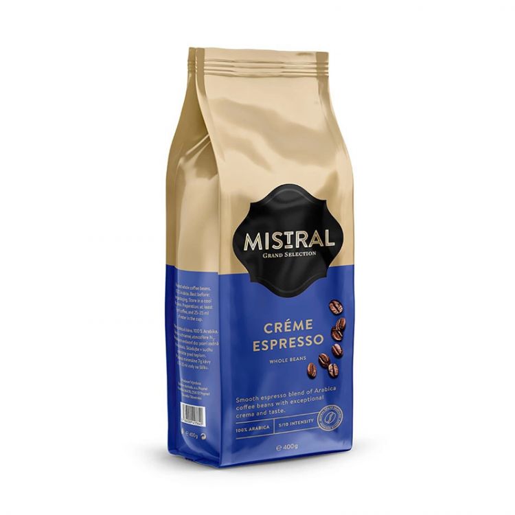 MISTRAL Créme Espresso káva zrnková 400 g