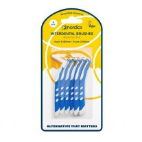 NORDICS Medzizubné kefky z recyklovateľného bioplastu PLA 0,40 mm 4 + 0,45mm 4