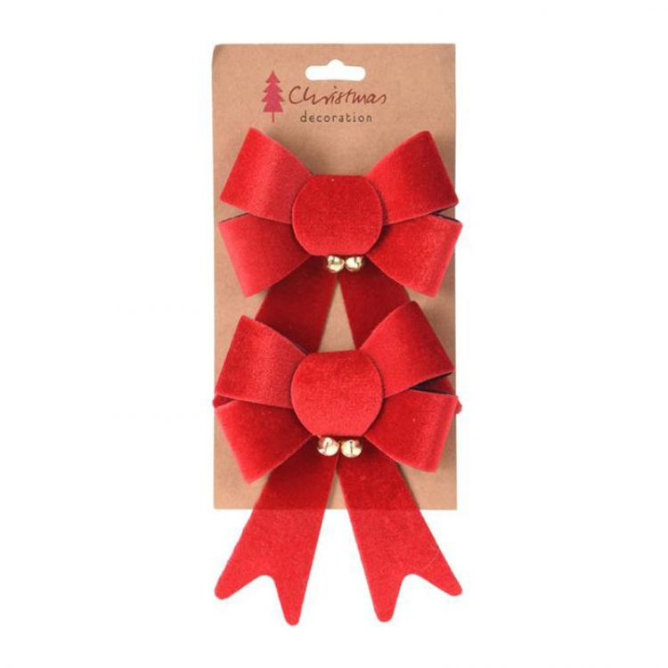 Mašle so zvončekmi, 17 cm, sada 2 ks