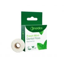 NORDICS Dentálna niť Fresh Mint z kukuričného škrobu 50 m