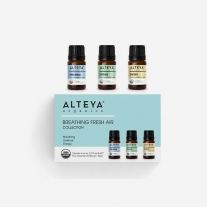 Alteya Organics  Set BIO oganických esenciálnych olejov - dýchanie + obrana + energia 3× 5 ml