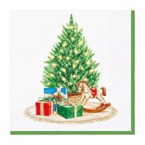 Obrúsky z hodvábneho papiera PAW L 33x33cm Christmas celebrations 20ks