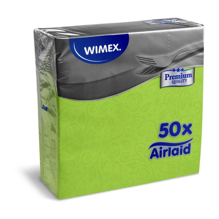 Obrúsky Premium  40 x 40 cm dekor R žltozelené 50 ks