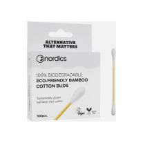NORDICS Bambusové vatové tyčinky biele 100 ks