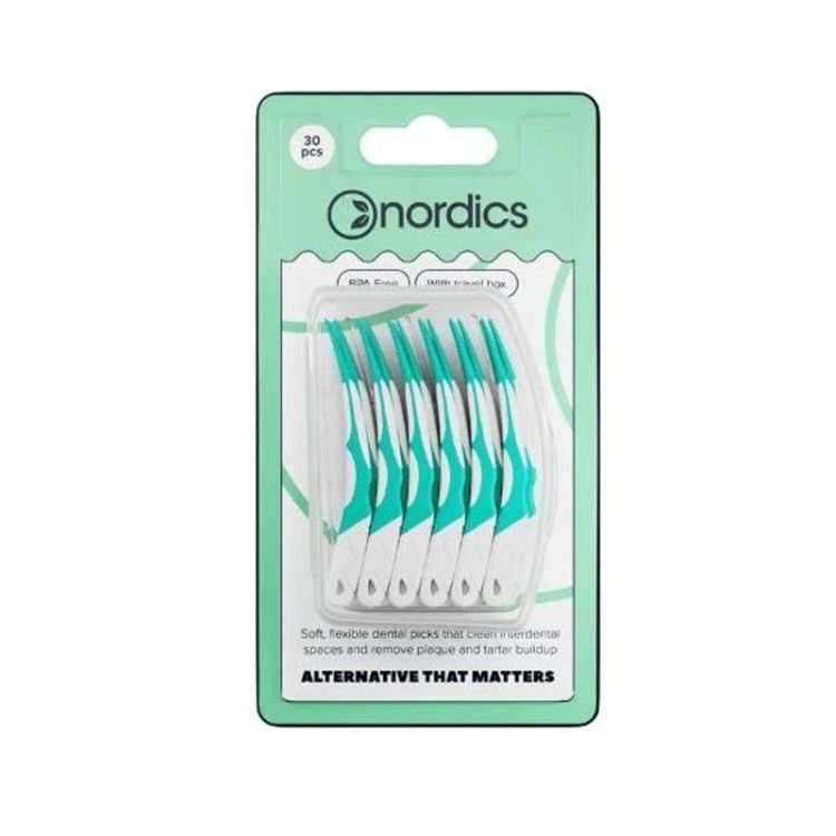 NORDICS Medzizubné kefky s cestovnym púzdrom 30ks