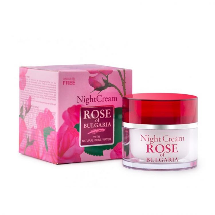 Rose of Bulgaria Nočný pleťový krém z ružovej vody 50 ml
