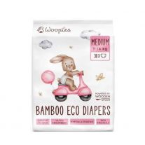 Wooden Spoon Woopies detské hypoallergenic EKO plienky MEDIUM (9-14kg) 30ks