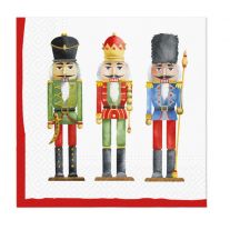 Obrúsky z hodvábneho papiera PAW L 33x33cm Nutcracker's Soldiers 20 ks